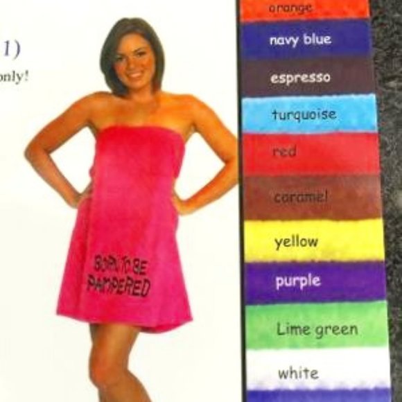 Shower Wrap Custom Color from Small to 2X - Picture 2 of 4